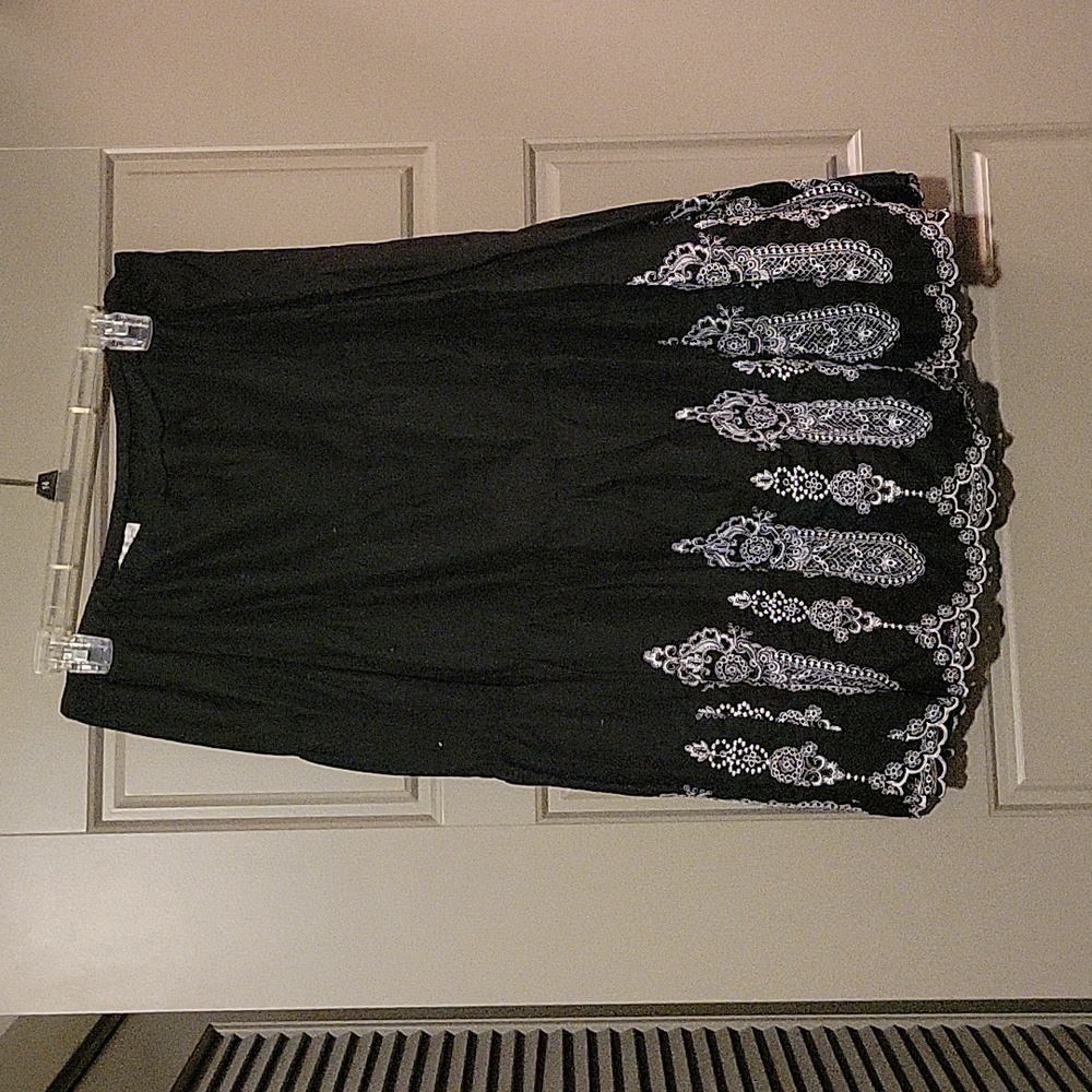 Black and white skirt